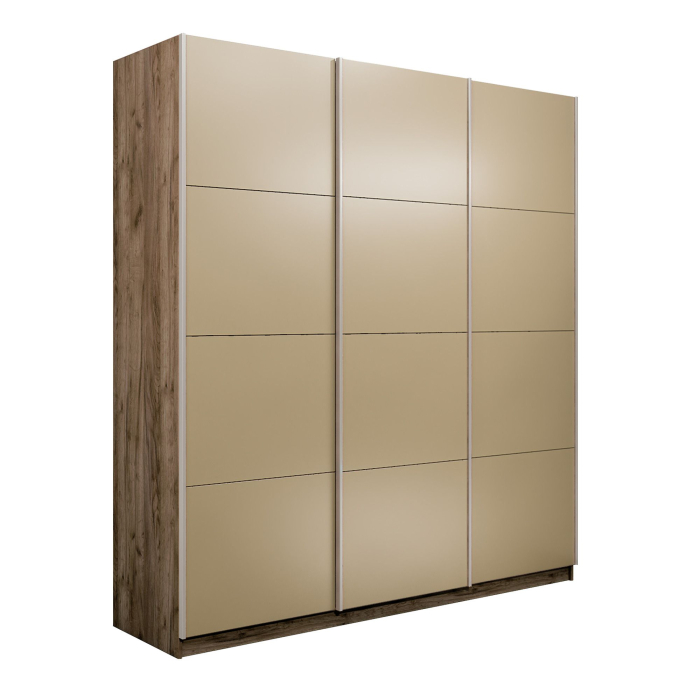 Шкафы-купе 3-х дверные, Шкаф-купе Прайм Широкий 3-х дверный Стекла фисташка/Доводчики 240х57х230