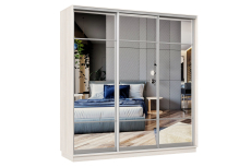 Шкафы-купе 3-х дверные, Шкаф-купе Премьер Лайт 34 (11;11;11) трехдверный