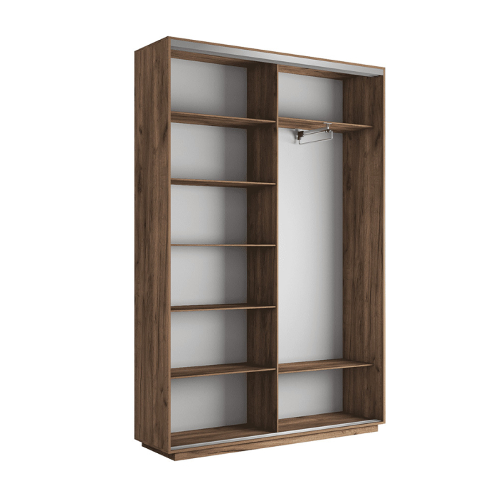 Шкафы-купе 2-х дверные, Шкаф-купе Экспресс 2-х дверный Фотопечать Ленты Стекла 160х45х240