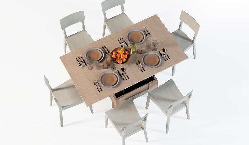 Столы-трансформеры, Стол журнальный Бета трансформер, ясень шимо светлый